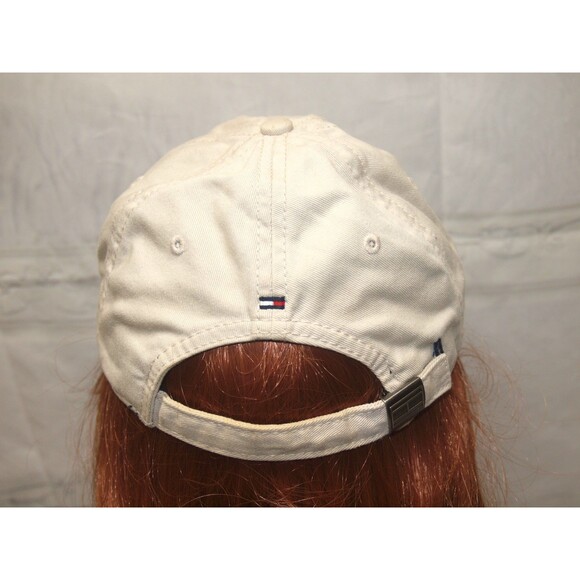 Tommy Hilfiger Adjustable Strap Hat Cap Beige OSFM Unisex Adult - Picture 4 of 6
